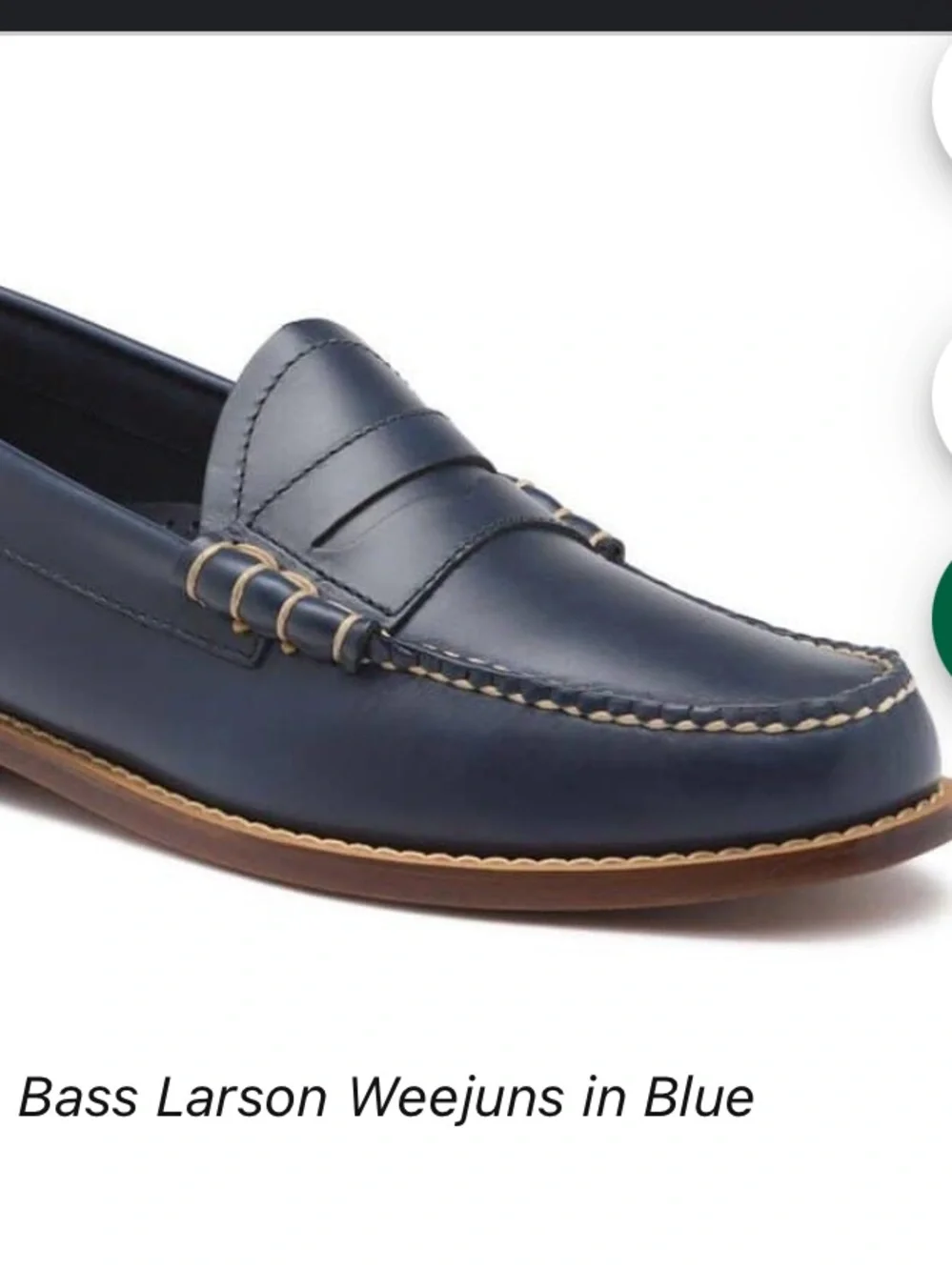 G.H. Bass Larson Weejuns in Blue men’s 7.5